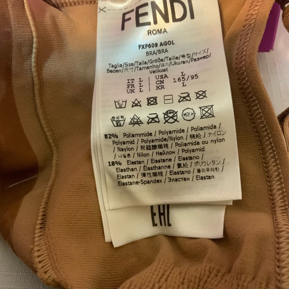 Fendi X Skims Sculpting Bra Size Large Color California NEW - Picture 4 of 6